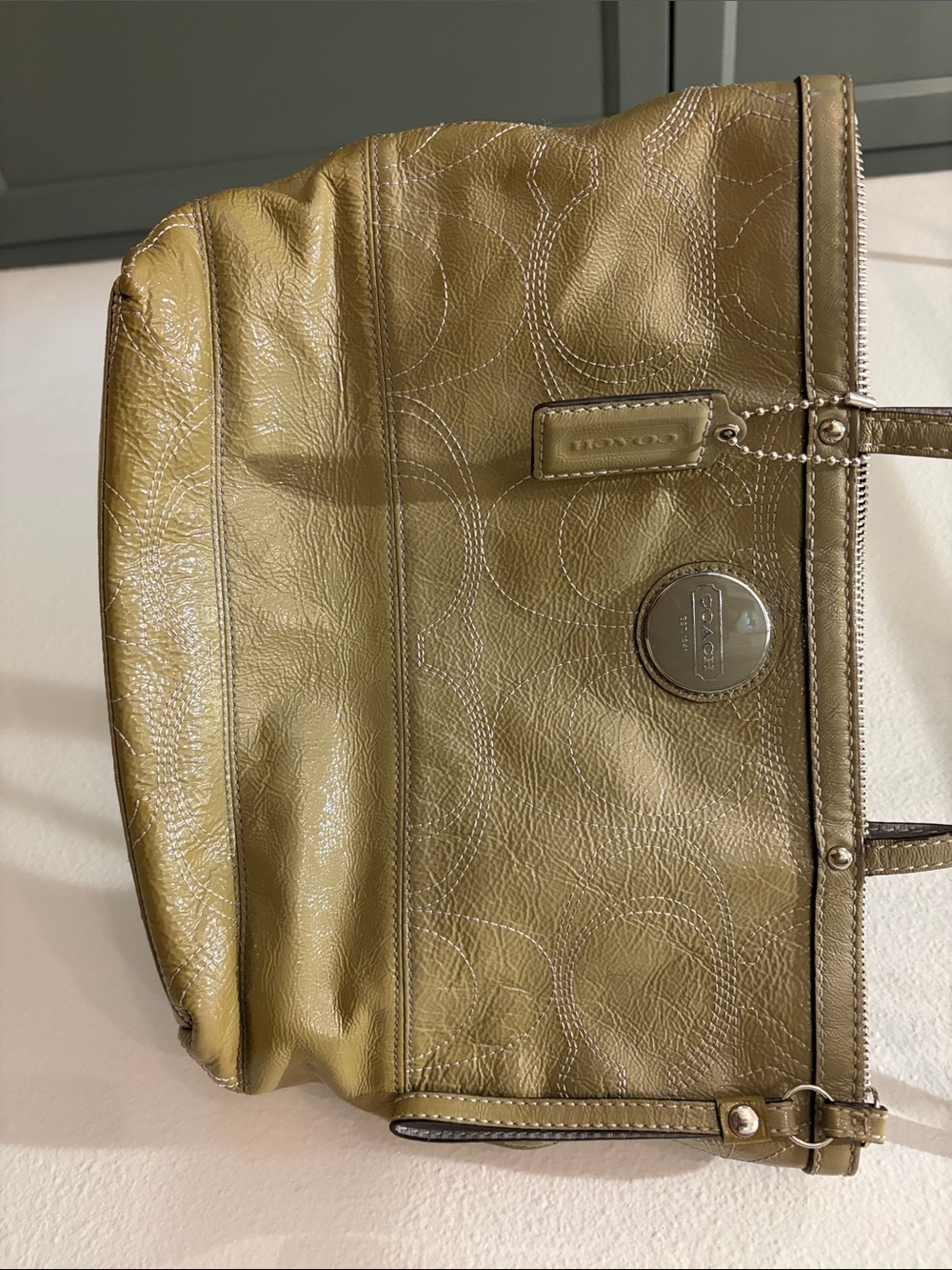 Coach Gray Logo Tote